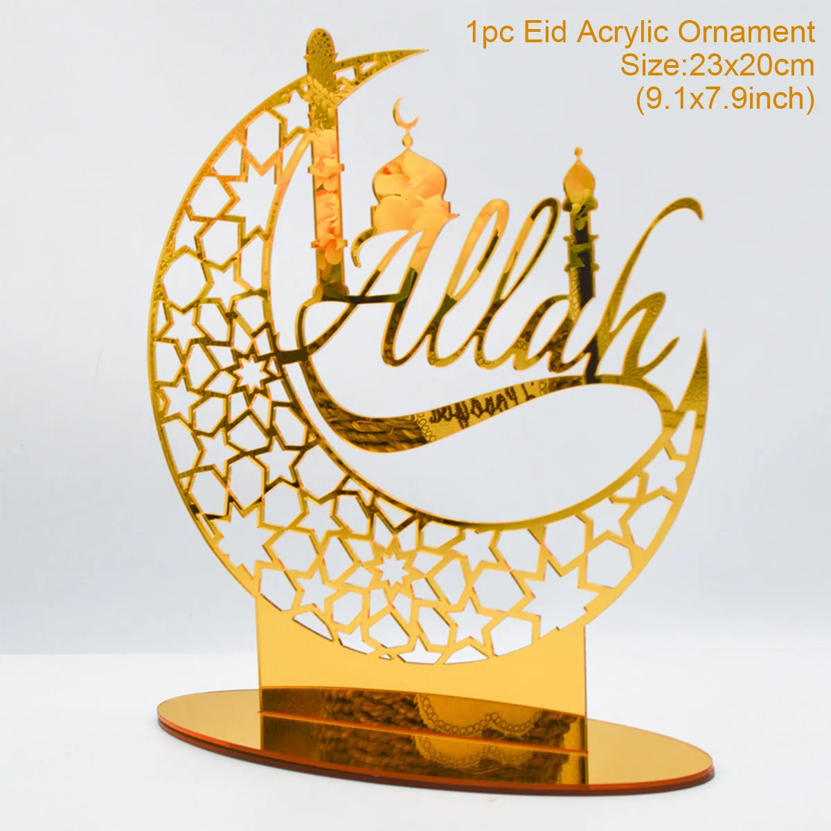 Ramadan Mubarak Acrylic Ornament 2025 Eid Mubarak Ramadan Kareem Decoration for Home Islamic Muslim Party Decor Eid Al Adha Gift