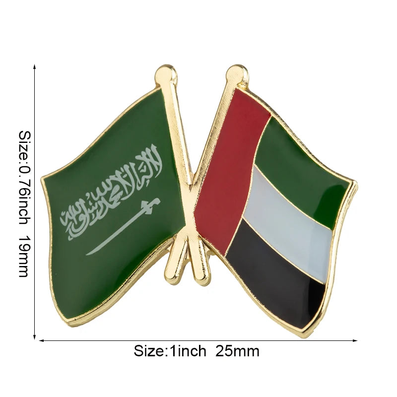 United Arab Emirates Flag Brooches Lapel Pin Flag badge Brooch Pins Badges