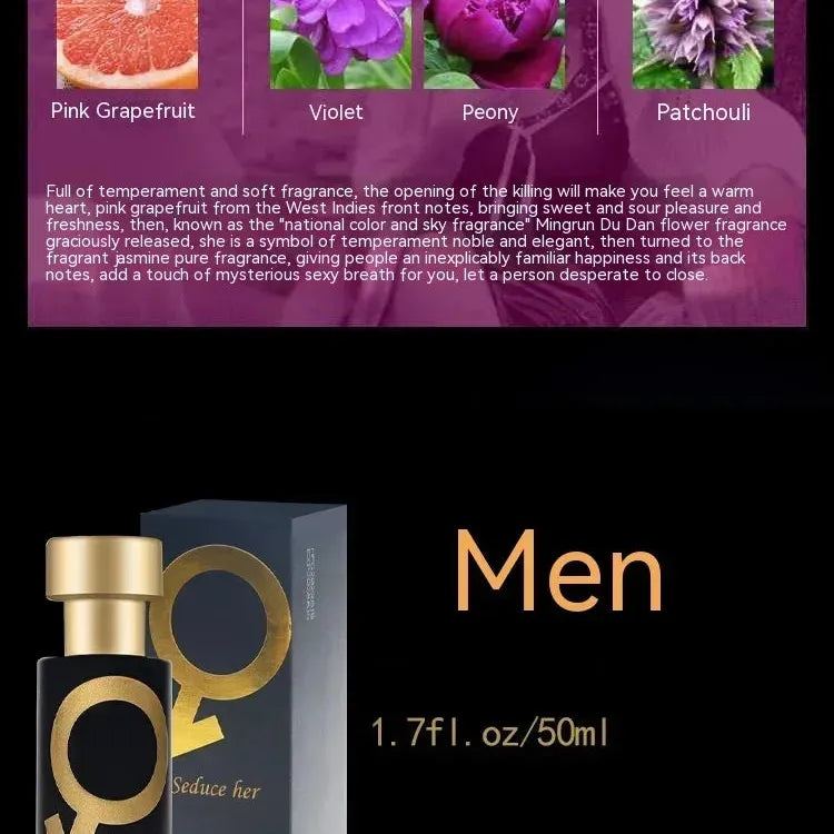 Beautiful Girls Charming Temptation Perfume for Couples Dating Men and Women, Long-lasting Light Fragrance, Fresh and Natural