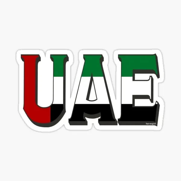 United Arab Emirates UAE Flag Emblem Sticker Laptop Motorcycle Bumper Wall Car Truck Bicycle Window Decal Assecories