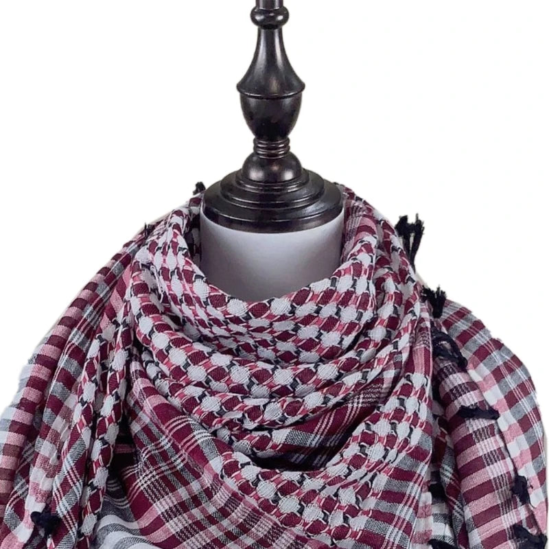 Keffiyeh Tacticals Desert Scarf Wrap Shemagh Head Neck Arab Scarf Unisex Arab Shemagh Keffiyeh Palestine Scarf