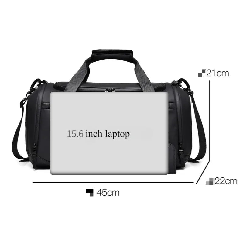 Travel Bag Bag Men Women Wet and Dry Separation Shoe Compartment Large Capacity Handbag Travel Luggage Bag Sports Gym Bag Men