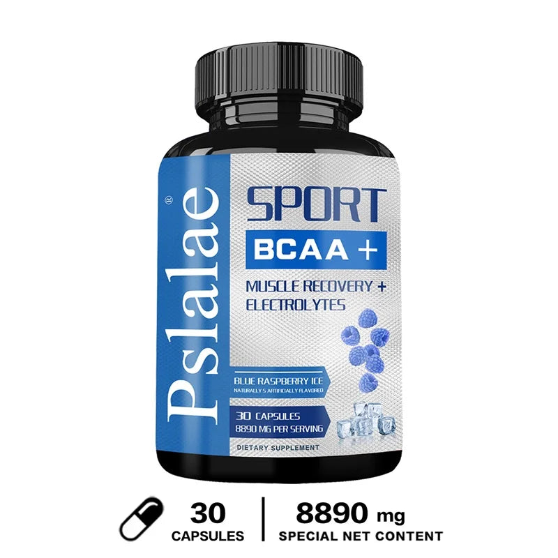 Sport BCAA Supplement – Branched Chain Amino Acids Capsules – Enhance Strength and Energy Levels, Increase Muscle Mass