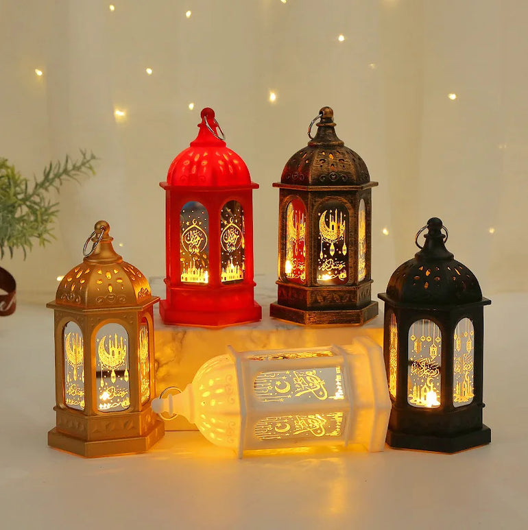 Ramadan LED Lantern Light Eid Mubarak Decoration for Home Islamic Muslim Festival Party Ramadan Kareem Decor EID Al Adha 2025