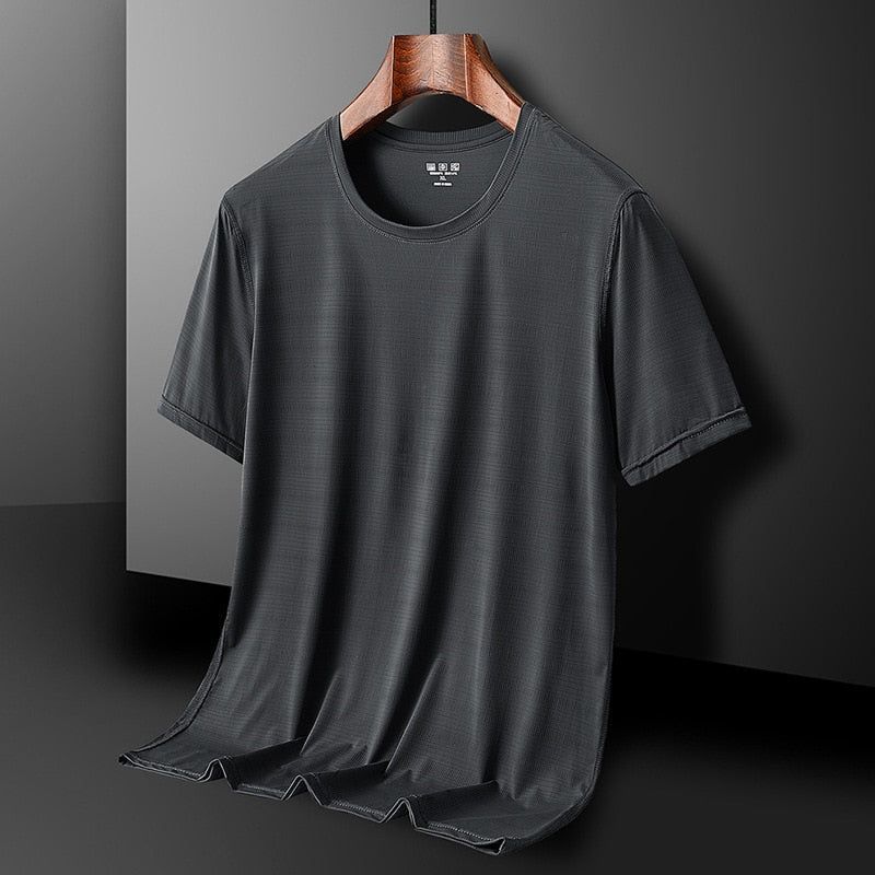 Quick-drying T-shirt Breathable Lightweight Fitness Quick-dryingt-shirt Sportswear Ice Silk Stretch Casual Top - Jointcorp