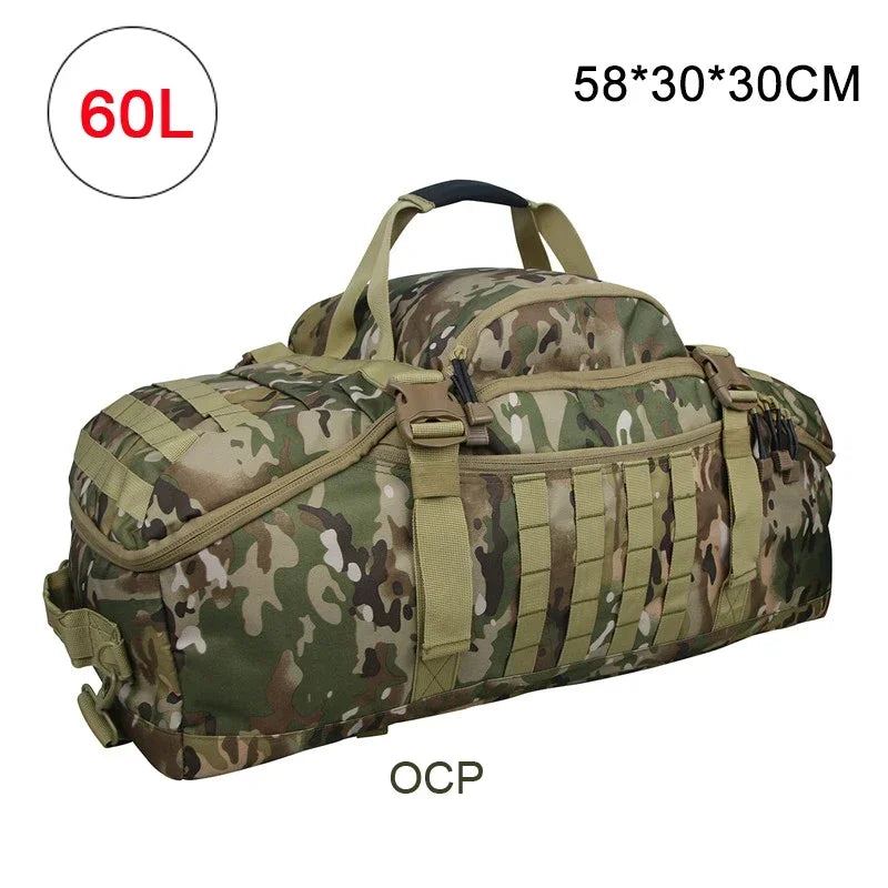 40L 60L 80L Sport Travel Bag Molle Tactical Backpack Gym Fitness Bag Large Duffle Bags for Camping Hunting Fishing