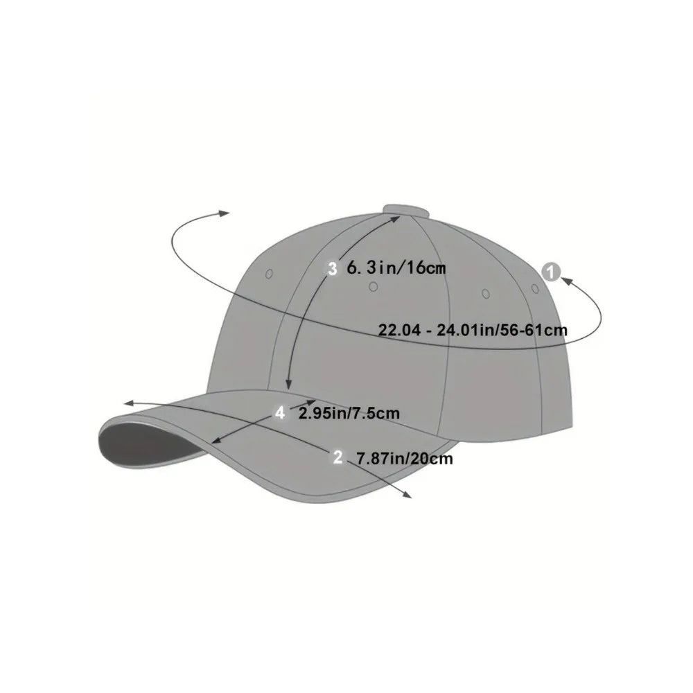 Unisex Letter Embroidery Snapback Baseball Caps Spring and Autumn Outdoor Adjustable Casual Hats Sunscreen Hat