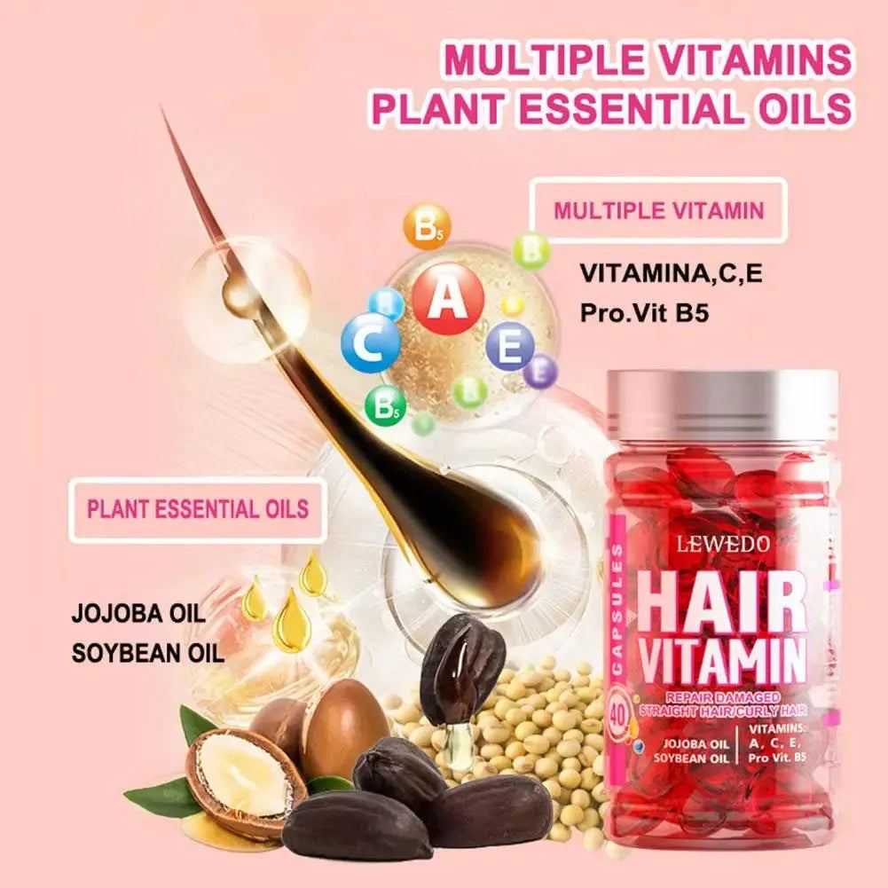 Nourishing Hair Treatment Serum Vitamins A, C, E Morocco Essential oil Hair Capsule Deeply Moisturize Leave-In Conditioner