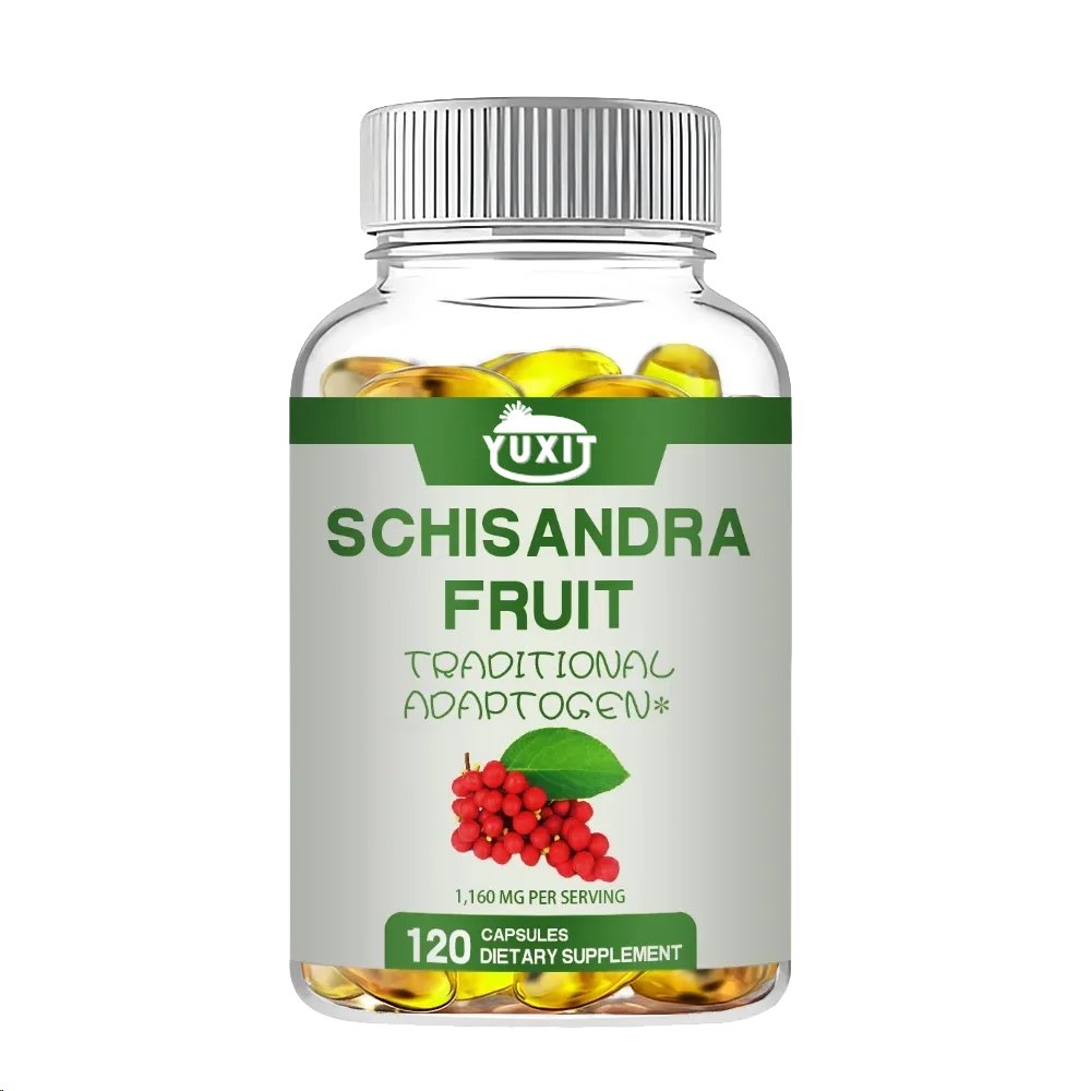 Traditional Schisandra fruit capsules - help relieve fatigue, promote cardiovascular health, and improve human immunity. Non-GMO