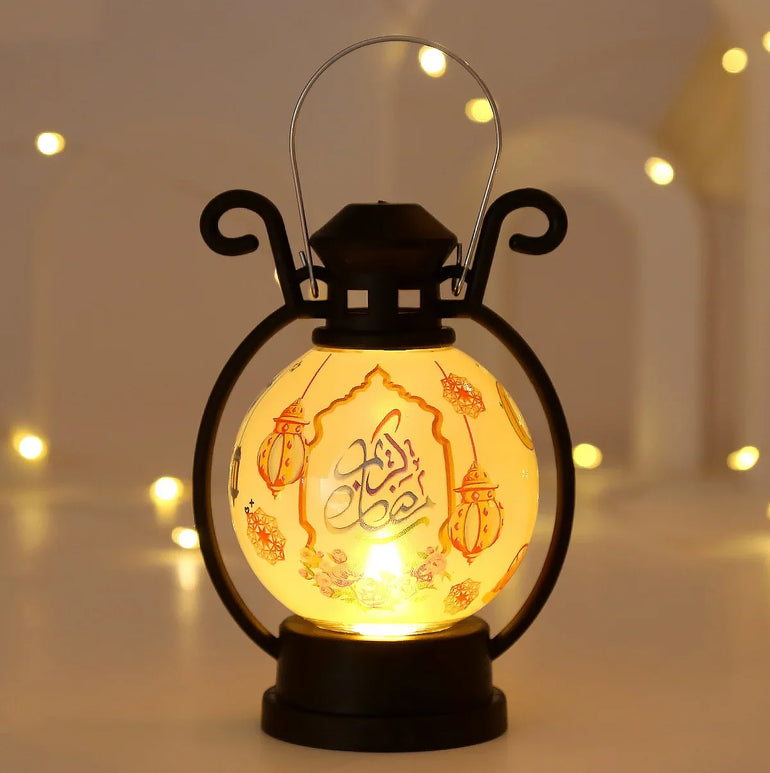 2025 Ramadan LED Lantern Light Eid Mubarak Decoration for Home Islamic Muslim Festival Party Ramadan Kareem Decor EID Al Adha