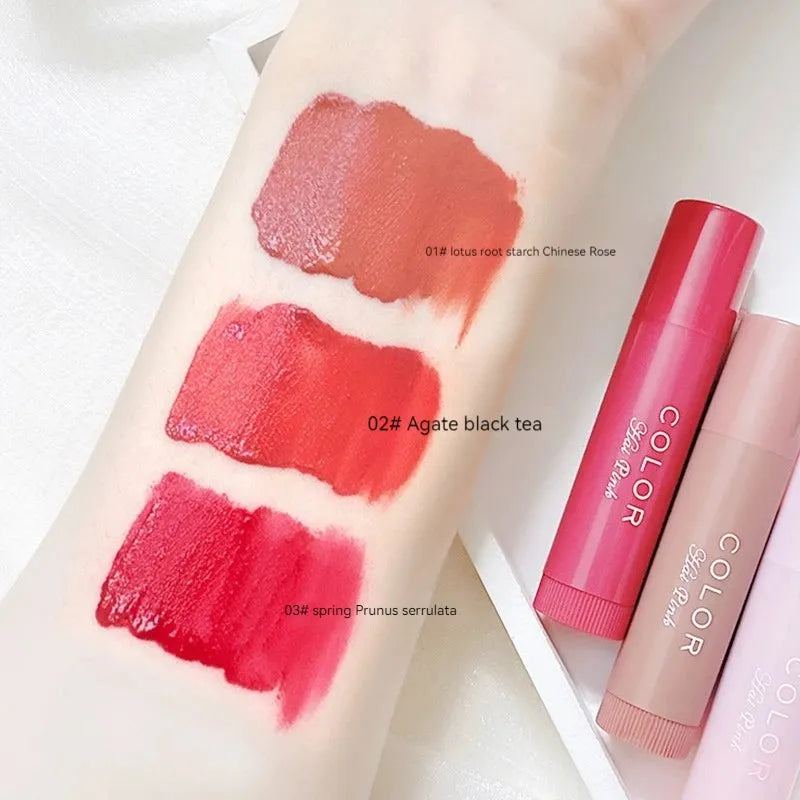 3/1pcs Lip Balm Moisturizing Anti-dry Lip Balm Easy To Carry Anti-cracking Lipstick Colored Lip Tint Makeup Lip Care Cosmetics