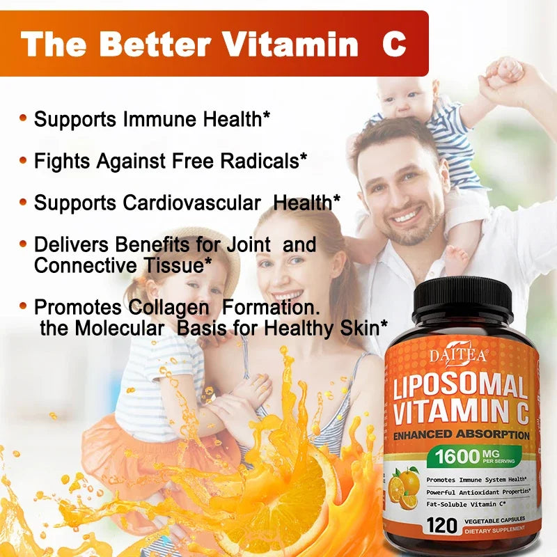 Vitamin C Vegetarian Capsules Promote Immune Development and Are Recommended To Provide VC Energy Supplements for Families