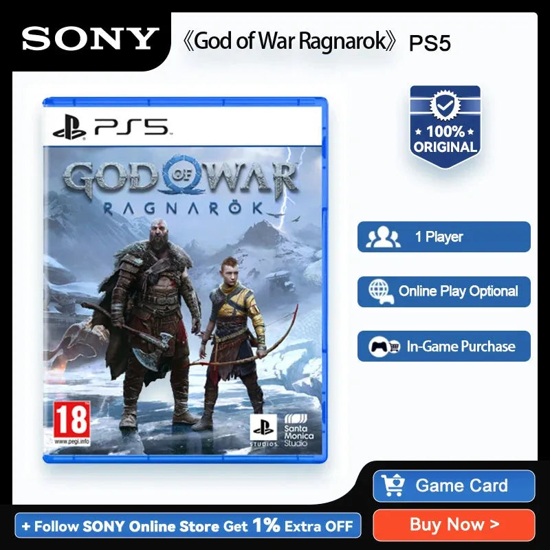 SONY PlayStation 5 God of War Ragnarok PS5 Game Deals for Platform PlayStation5 God of War Ragnarok PS5 Game Disk