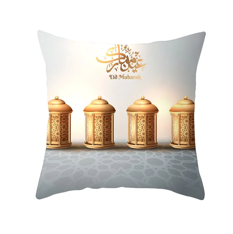 2025 Ramadan Home Decor Pillow Cases EID Mubarak Decor Cushion Eid Mubarak Birthday Wedding Festival Party Ornaments Supplies