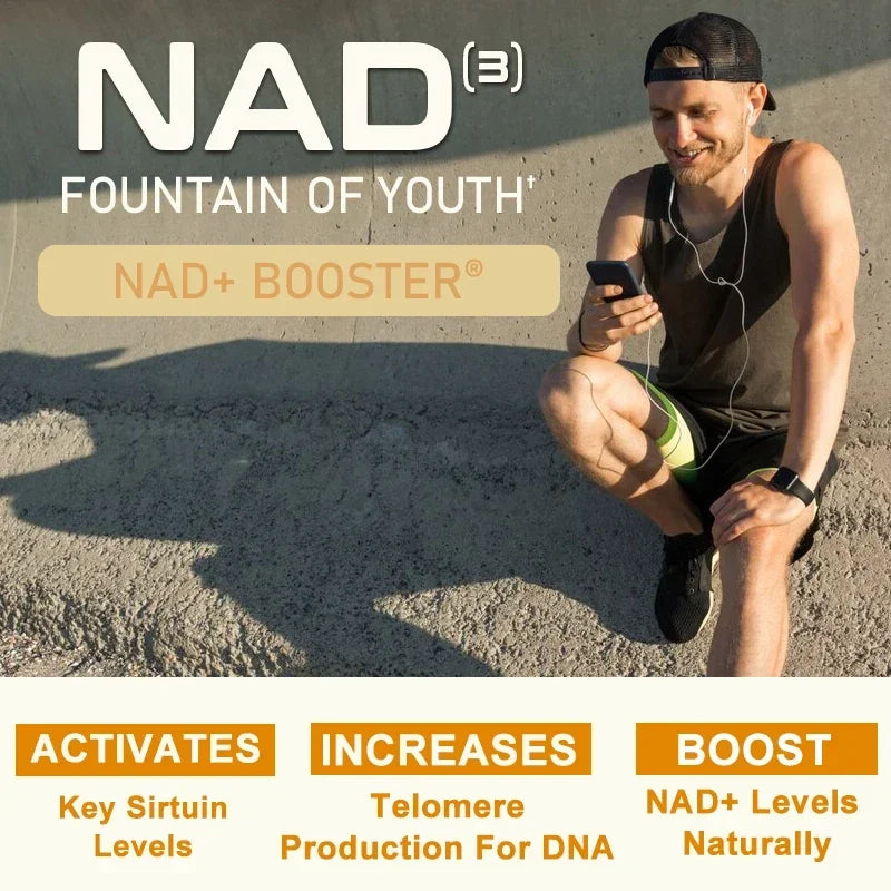 NAD Capsules - Natural Energy Supplement, Anti-aging, Promotes Cell Health and Enhances Immunity