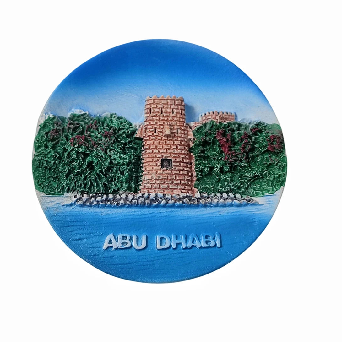 Abu Dhabi UAE 3D Fridge Magnet Souvenir Gift,Resin Handmade Abu Dhabi Refrigerator Magnet Home Decoration Collection