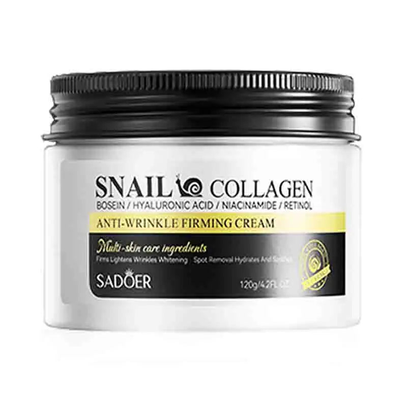 SADOER Snail Collagen Face Cream Faical Moisturizing Brightening Firming Hydrating Facial Creams Beauty Face Skin Care Products