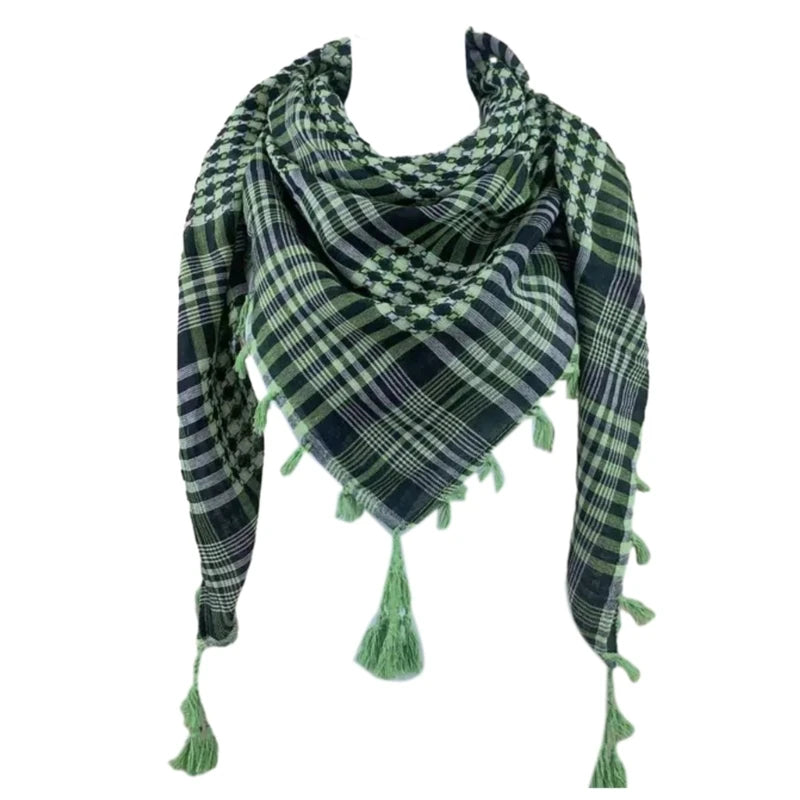 Keffiyeh Tacticals Desert Scarf Wrap Shemagh Head Neck Arab Scarf Unisex Arab Shemagh Keffiyeh Palestine Scarf