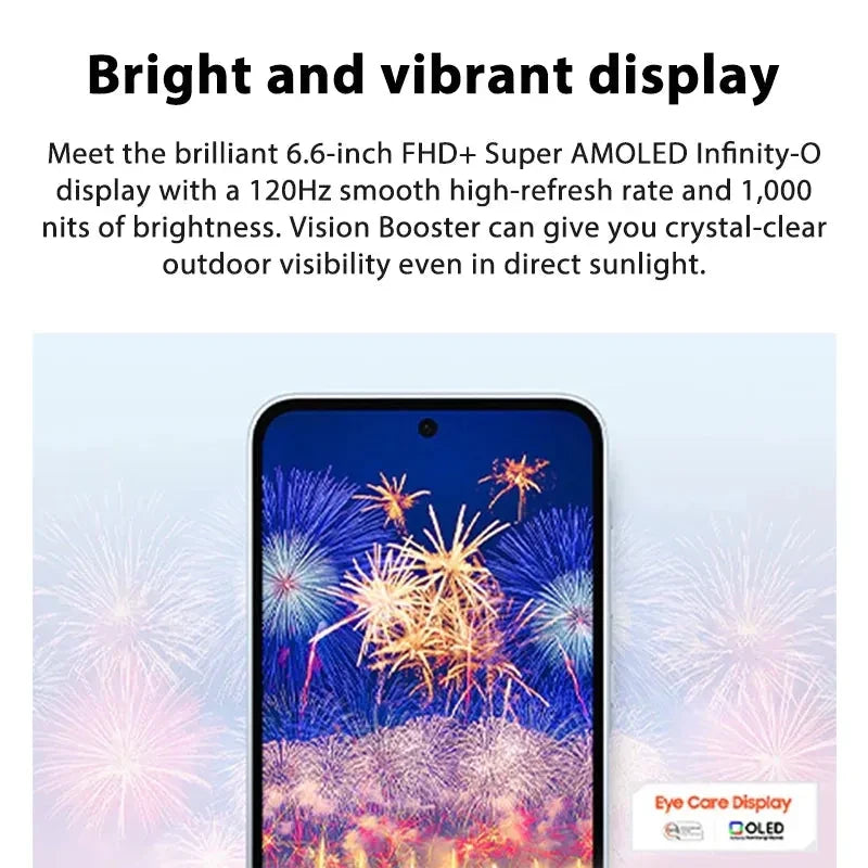 Samsung Galaxy A35 Global Version 5G Smartphone 6.6'' 120Hz AMOLED Display 50MP OIS Camera 5000mAh Battery MobilePhone NFC