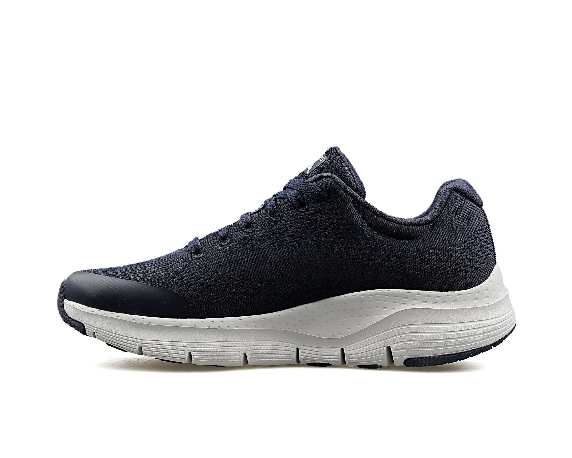 Skechers Arch Fit Shoes Mens Sneakers Fashion Lace-Up Casual Shoes Men's Flats Soft Sole Navy Blue Mens Shoes for Hiking