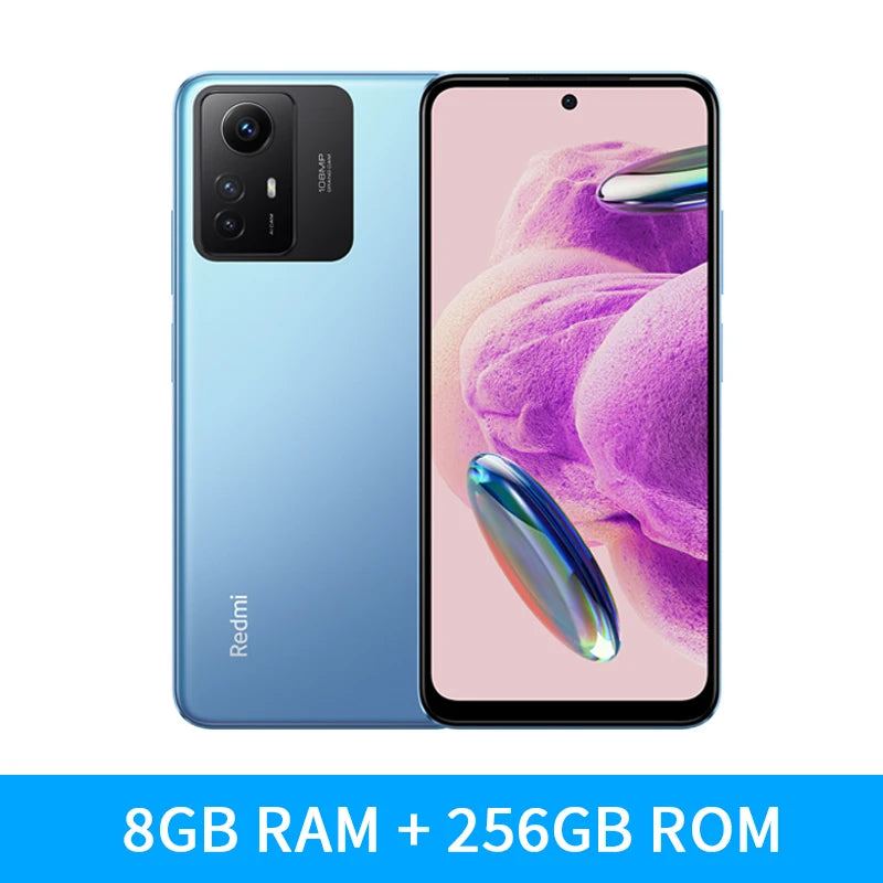 Global Version Xiaomi Redmi Note 12S 128GB/256GB Smartphone 108MP AI Triple Camera AMOLED Display 5000mAh 33W Fast Charging