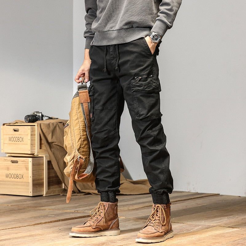 Joggers Cargo Pants Men Casual Y2k MultiPocket Male Trousers Sweatpants Streetwear - Jointcorp