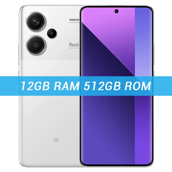 Global Version Xiaomi 5G Redmi Note 13 Pro+ Plus 256GB 512GB MediaTek Dimensity 7200-Ultra 6.67'' Amoled Display 5000mAh Battery