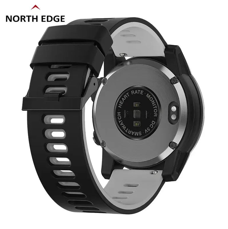 NORTH EDGE New GPS Watches Men Sport Smart Watch HD AMOLED Display 50M ATM Altimeter Barometer Compass Smartwatch for Men