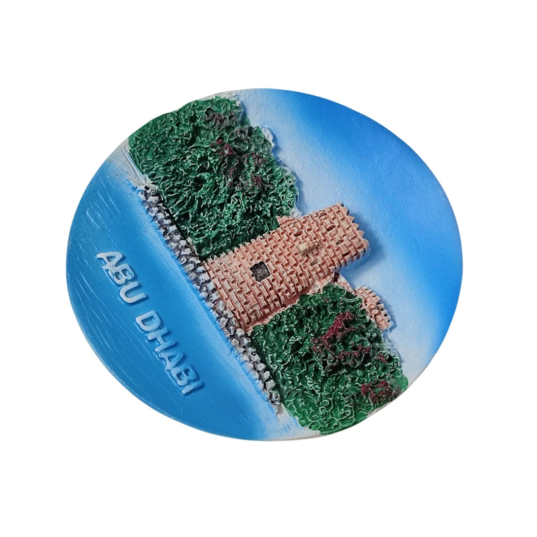 Abu Dhabi UAE 3D Fridge Magnet Souvenir Gift,Resin Handmade Abu Dhabi Refrigerator Magnet Home Decoration Collection