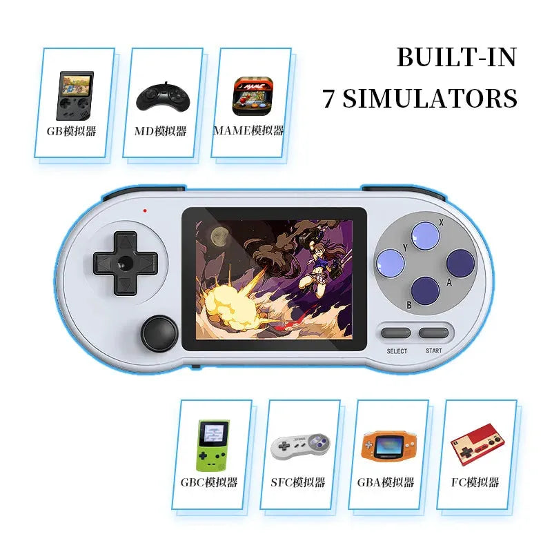 SF2000 3 inch IPS Handheld Game Console Player  Mini Portable Game Console  Built-in 6000 Games Retro Games  Support AV Output