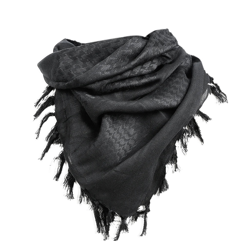 Camping Hiking Scarf for Men Women Arab Square Scarf Tactical Shemagh Keffiyeh Shawl Neck Cover Head Wrap Bandanas Desert Scarve