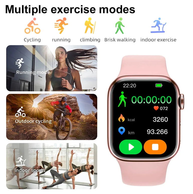 Multi-function smart watch support Bluetooth call blood pressure blood oxygen monitoring sports watch multidial smart call watch