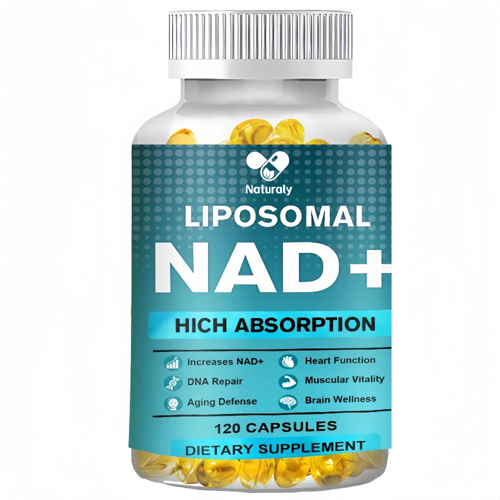 NAD Supplement, Liposomal NAD+ supplement - Aging Defense, Cellular Energy, Heart & Brain Function,Longevity, 120 Capsules