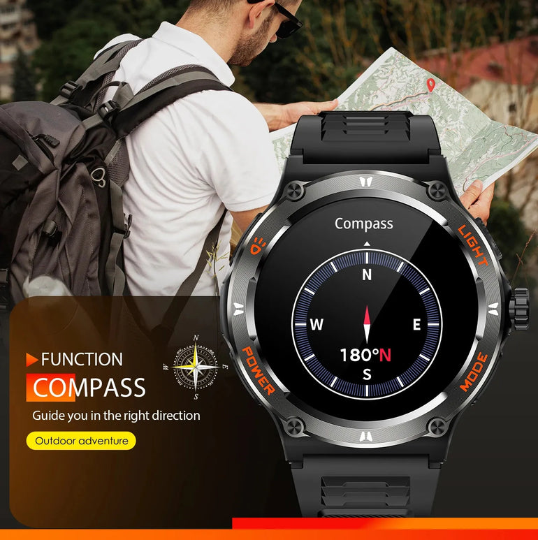 EIGIIS Smart Watch 3ATM Waterproof 1.53