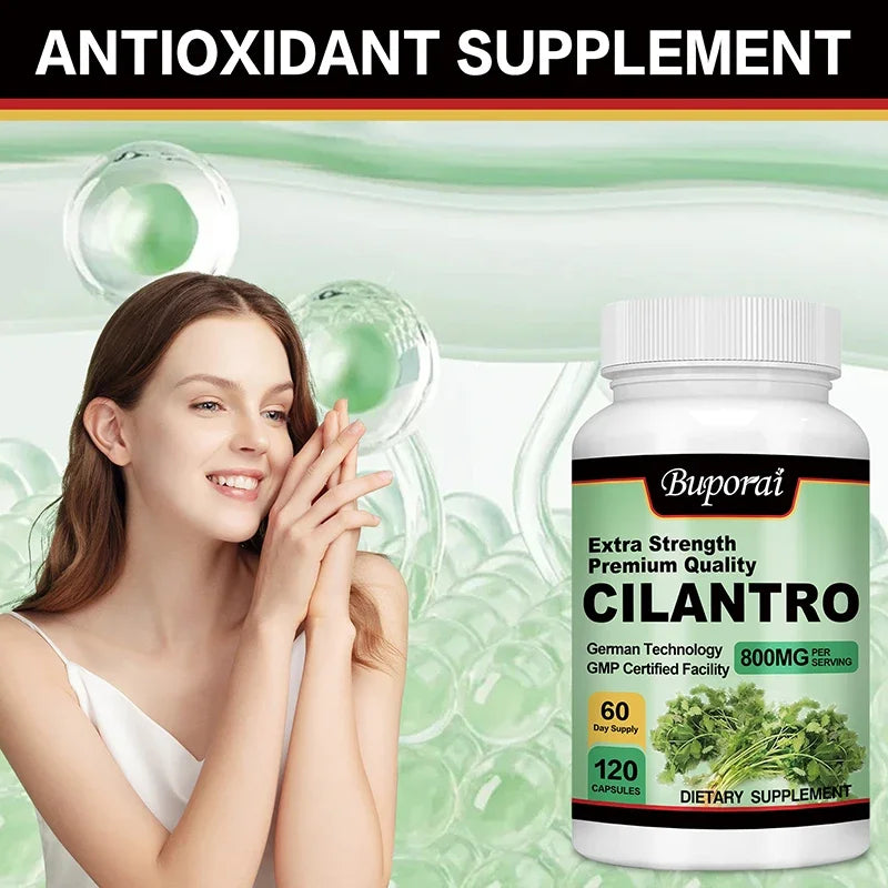 Cilantro Supplement - Rich Source of Antioxidants - Natural Cleansing & Detox