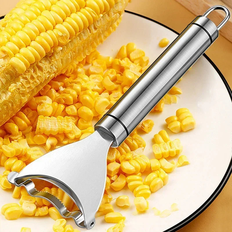 Stainless Steel Serrated Corn Peeler Corn Shaver Planer Thresher Stripper Cutter Melon Fruit Planer Sheller Kitchen Gadget Tool