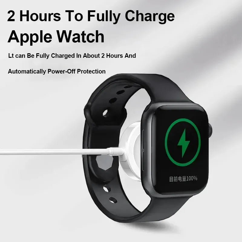1M Magnetic Wireless Charger for iWatch 8/7/6/5/SE USB C Portable Fast Charging Station for Apple Watch Series Ultra 8 7 6 SE 5