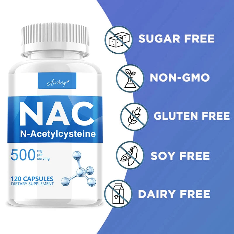 NAC - N-Acetylcysteine - Respiratory Health, Immune Health, Promote Liver and Kidney Detoxification