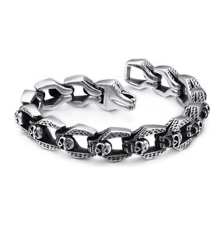 Punk Skull Stainless Steel Bracelet - Jointcorp