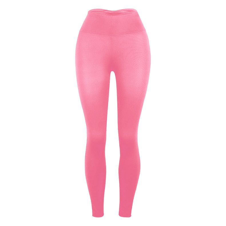 Ladies Slim Butt Lift Solid Color Yoga Pants Leggings - Jointcorp