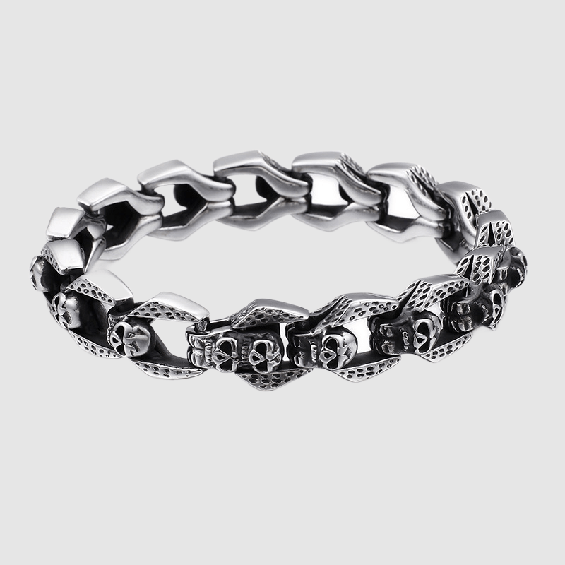 Punk Skull Stainless Steel Bracelet - Jointcorp