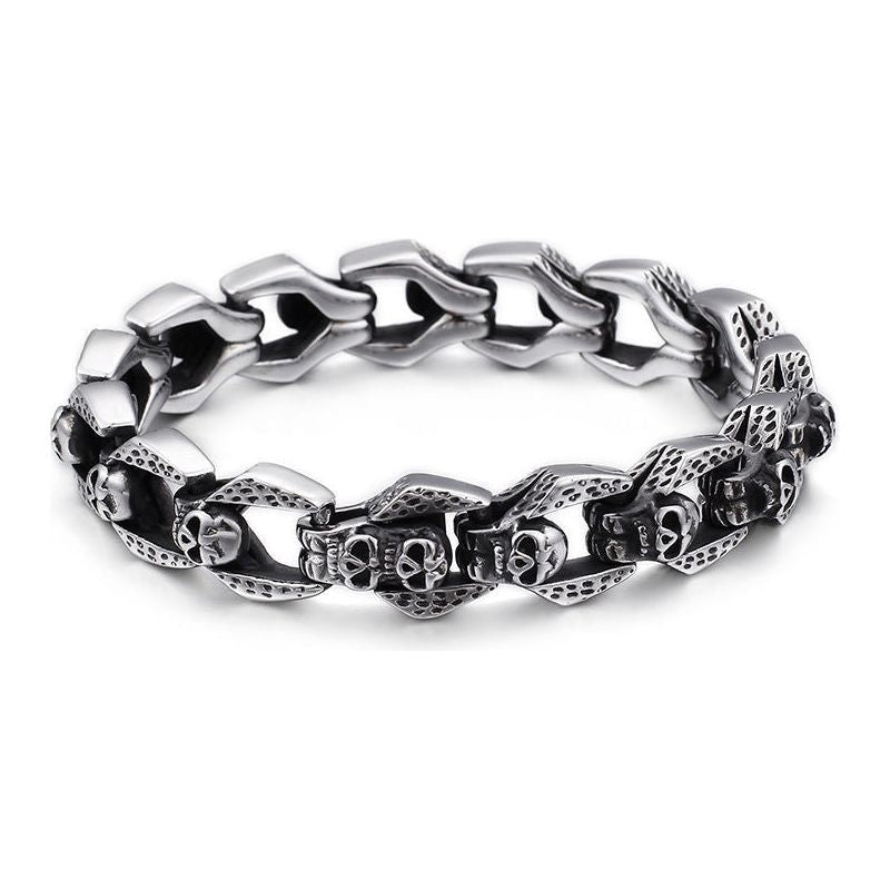 Punk Skull Stainless Steel Bracelet - Jointcorp