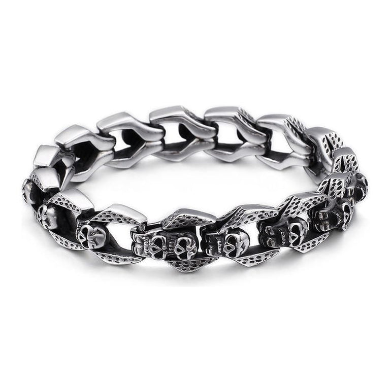 Punk Skull Stainless Steel Bracelet - Jointcorp