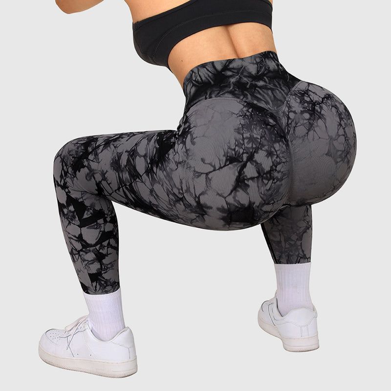 Seamless Tie Dye Leggings Women Yoga Pants Push Up Sport Fitness Running Gym Leggings - Jointcorp