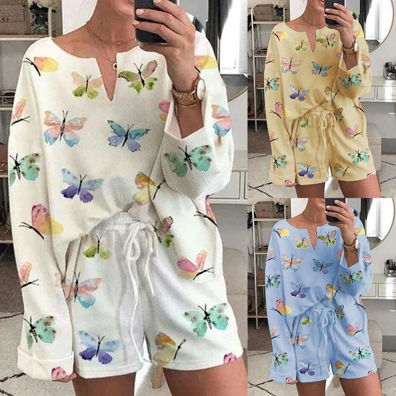 Women Casual Printed Pajamas And Home Wear Suits - Jointcorp