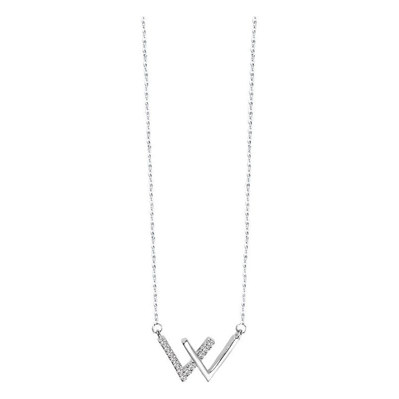 Women's Double V-shaped Female W Necklace - Jointcorp