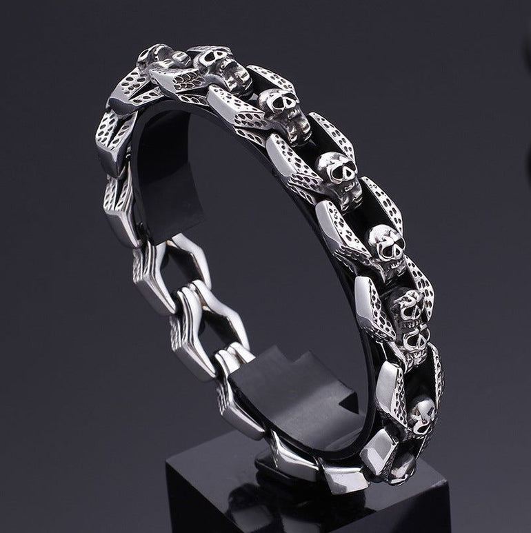 Punk Skull Stainless Steel Bracelet - Jointcorp