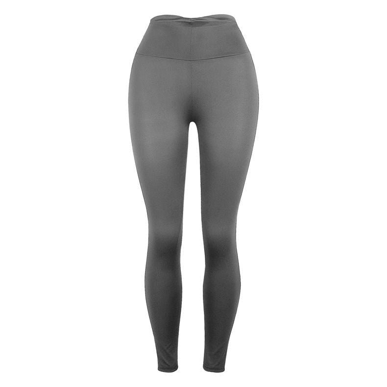 Ladies Slim Butt Lift Solid Color Yoga Pants Leggings - Jointcorp