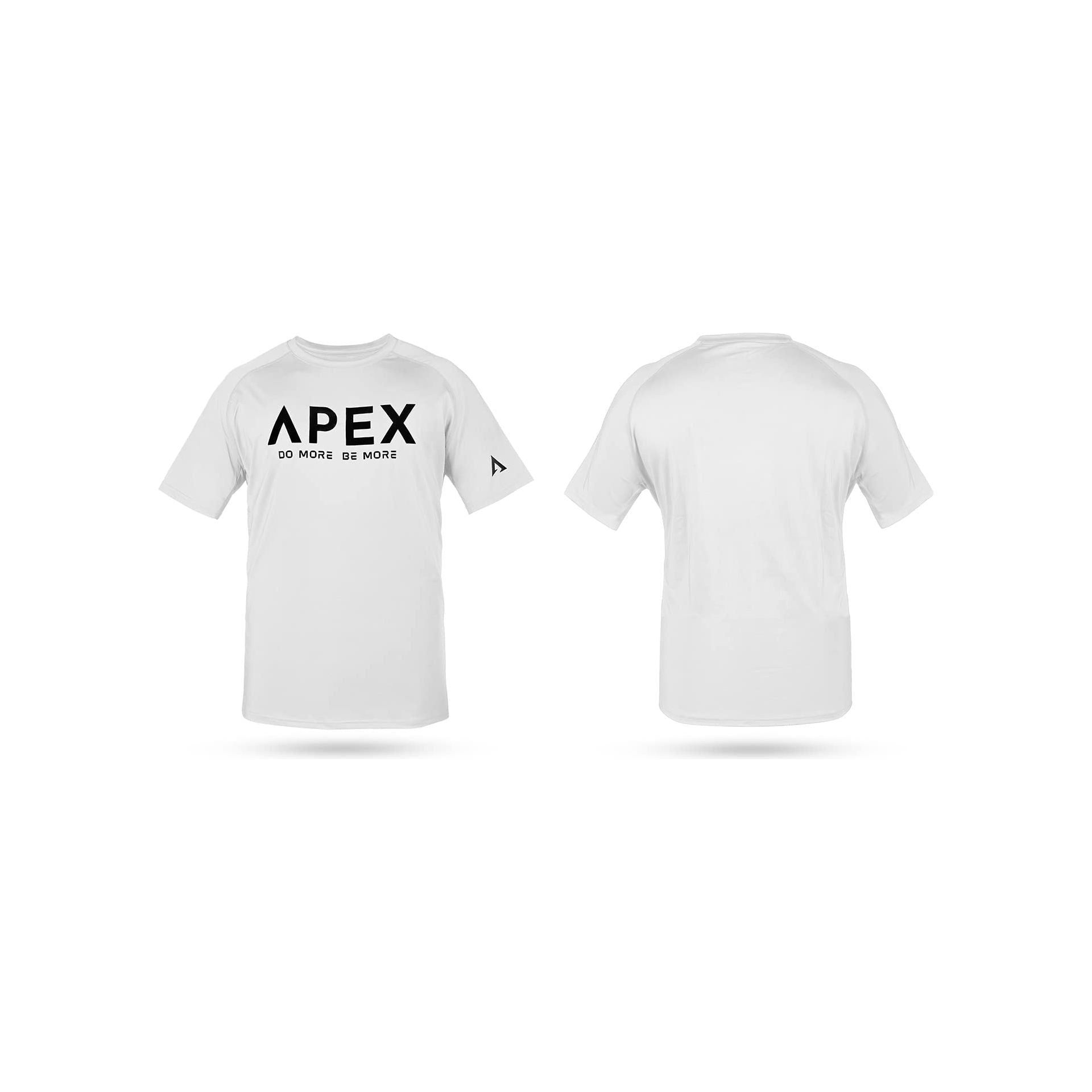 APEX Men’s cotton polyester elastine Dryfit Slim Fit Stretchy, Moisture Wicking, Lightweight, Super Soft, Short Sleeve athletic performance gym workout crossfit training T-Shirt