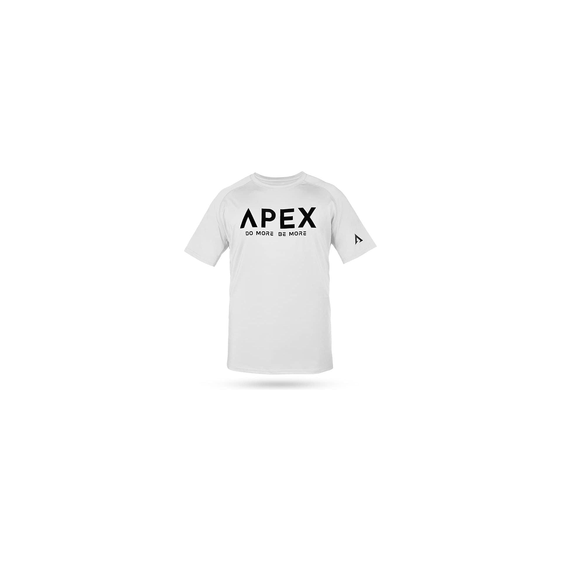 APEX Men’s cotton polyester elastine Dryfit Slim Fit Stretchy, Moisture Wicking, Lightweight, Super Soft, Short Sleeve athletic performance gym workout crossfit training T-Shirt